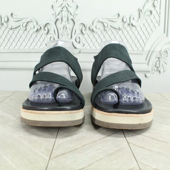 Merrell Juno Wrap Black Leather Comfort Casual Slide Sandals Size 9 - Picture 4 of 9